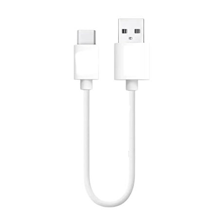 Nettech NT-27 20 Cm Type-C Şarj ve Data Kablosu (Beyaz)
