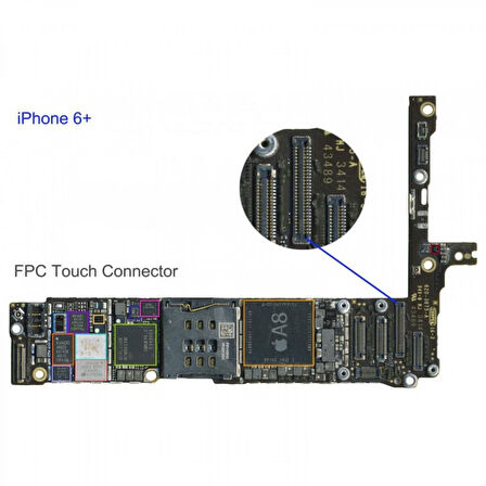 Teknonet Apple iPhone 6 Plus Uyumlu Dokunmatik Konnektörü NT-11732