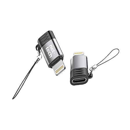 Nettech NT-OT09 Type-c To Lighting Dönüştürücü (Siyah)