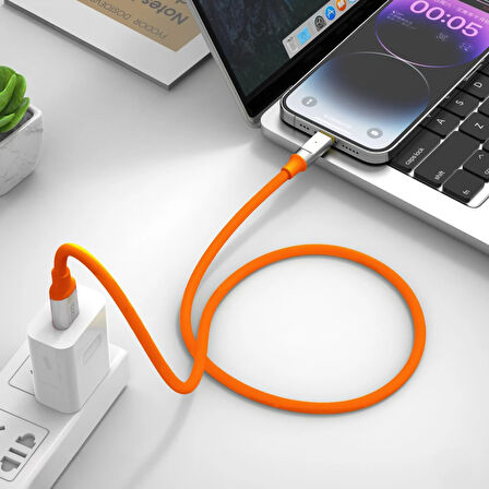 Nettech NT-DC27 18W Plastik 100 Cm Type-C Şarj ve Data Kablosu NT-108289