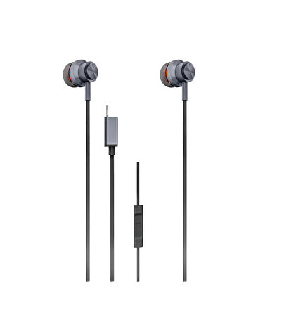 Nettech NT-42 Type-C Girişli Kulak İçi Kulaklık (Siyah)