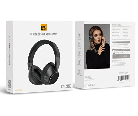 Nettech NT-BTH19 ANC Kablosuz Kulak Üstü Bluetooth 5.3 Kulaklık