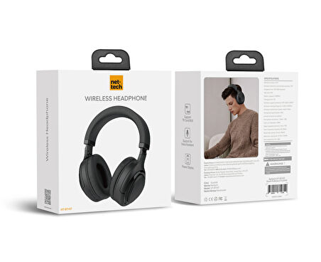 Nettech NT-BTH17 Wireless Kulak Üstü Bluetooth 5.3 Kulaklık