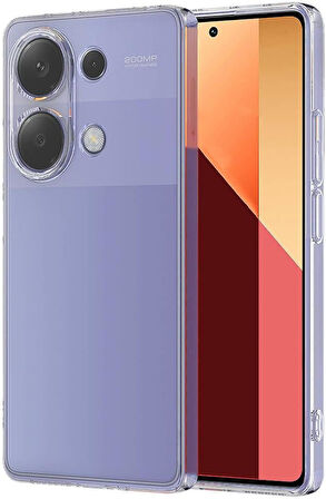 Xiaomi Redmi Note 13 Pro 4G Lux Seri Kamera Korumalı Premium Şeffaf Silikon Kılıf