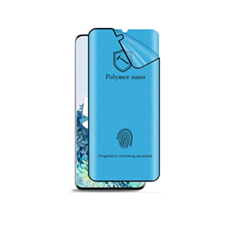 Samsung Galaxy Note 10 Plus Uyumlu Ön Koruma Polymer Nano Ekran Koruyucu (Siyah)