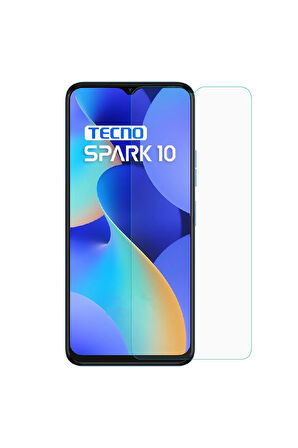 Tecno Spark 10 Uyumlu Ön Koruma Cam Ekran Koruyucu - Şeffaf