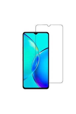 Vivo V25 Uyumlu Kılıf Dostu Cam Ekran Koruyucu - Şeffaf