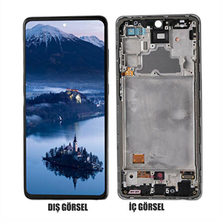 Teknonet Samsung Galaxy A72 Uyumlu Revize Lcd+Dokunmatik+Çıtalı NT-96597
