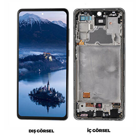 Teknonet Samsung Galaxy A72 Uyumlu Revize Lcd+Dokunmatik+Çıtalı NT-96597