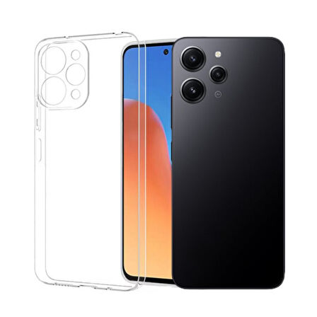 Xiaomi Redmi 12 Lux Seri Kamera Korumalı Premium Şeffaf Silikon Kılıf