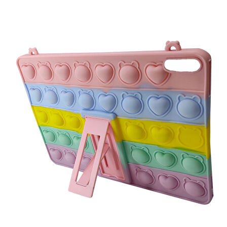 Huawei MatePad 11 Uyumlu Standlı Pop it Silikon Tablet Kılıfı