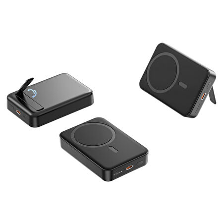 Nettech NT-PW32 15W + 20W PD 10000 MAh Magsafe Powerbank (Siyah)