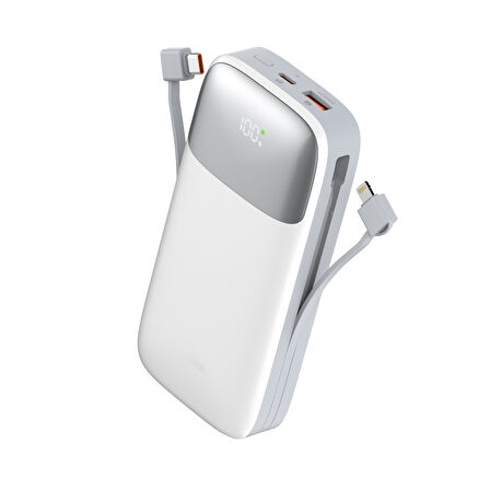 Nettech NT-PW31 SCP 22.5W 20000 MAh Taşınabilir Powerbank Beyaz