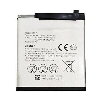 Teknonet General Mobile GM9 Pro Uyumlu Nettech 3800 mAh Batarya NT-104111