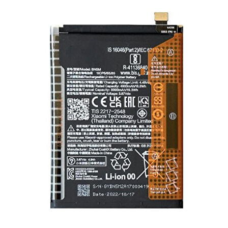 Teknonet Xiaomi Redmi Note 12 Pro Plus Uyumlu Nettech 5000 MAh Batarya NT-104103