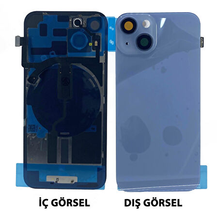Teknonet Apple iPhone 14 Plus Uyumlu Kamera Camlı Batarya Kapağı + Magsafe Flex NT-103916