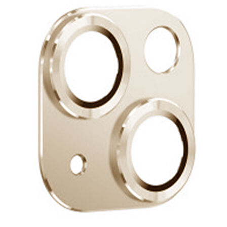 iPhone 14 / 14 Plus Uyumlu Metalik Seri Kamera Lens Koruyucu (Gold)