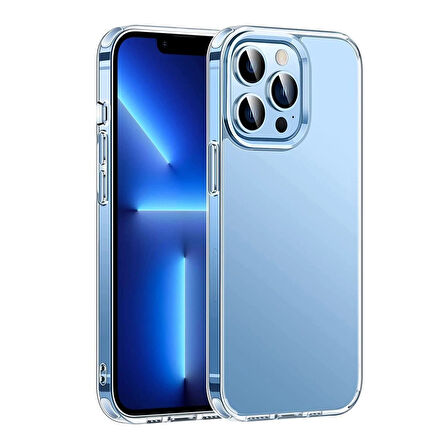 iPhone 14 Pro Uyumlu Space Lazer Seri Kılıf | 0.3mm Ultra İnce Şeffaf Tasarım