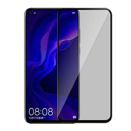 Oppo A96 Uyumlu Privacy Ön Koruma Hayalet Seramik Nano Ekran Koruyucu (Siyah)