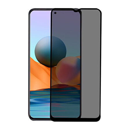 Xiaomi Redmi 10A Uyumlu Privacy Ön Koruma Hayalet Seramik Nano Ekran Koruyucu (Siyah)