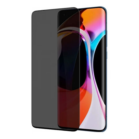 Samsung Galaxy A73 5G Uyumlu Privacy Ön Koruma Hayalet Seramik Nano Ekran Koruyucu (Siyah)