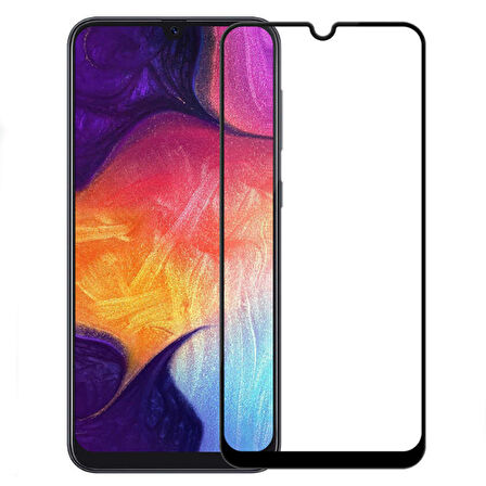 Samsung Galaxy A02 / A02s  Uyumlu Ön Koruma Temperli Cam Ekran Koruyucu (Siyah)
