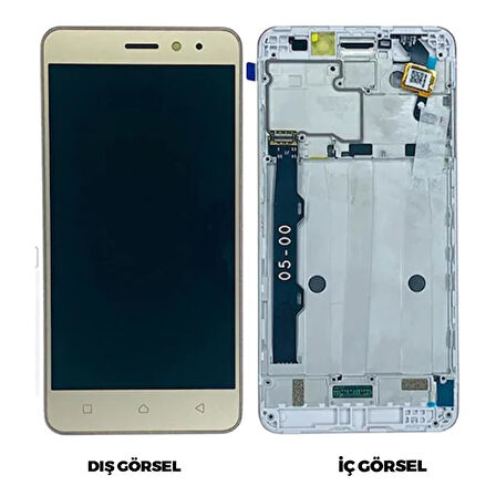 Teknonet Lenovo K6 Uyumlu Org Lcd+Dokunmatik+Çıtalı NT-97837
