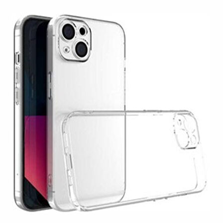 iPhone 14 Plus Uyumlu Lüx Seri Şeffaf Silikon Kılıf
