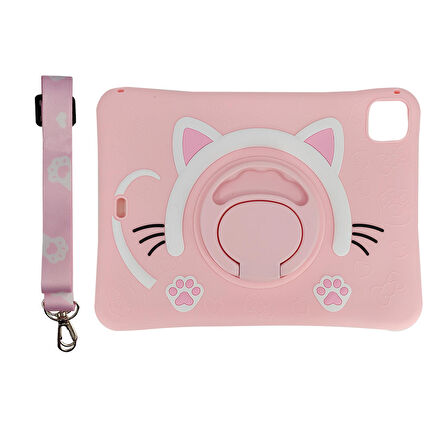 iPad Air 4 MYFT2TU/A 10.9" Cute Cat Standlı Tablet Kılıfı