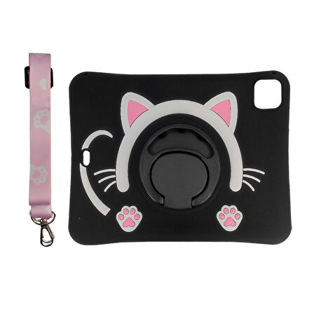 iPad Air 4 MYFT2TU/A 10.9" Cute Cat Standlı Tablet Kılıfı