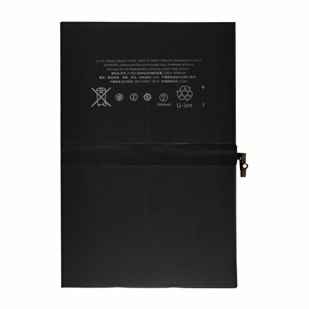 Teknonet Apple iPad Pro 9.7 inç Uyumlu Nettech A1664 7306 mAh Batarya NT-96512