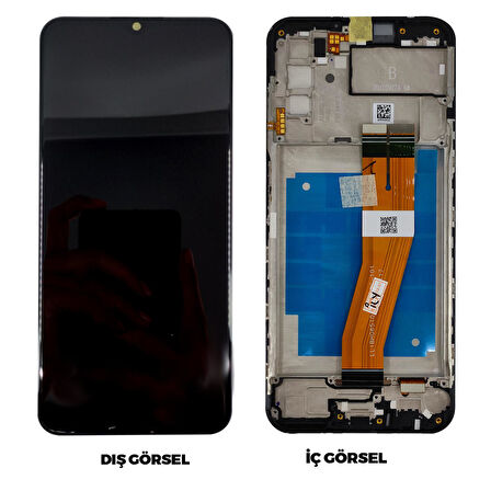 Teknonet Samsung Galaxy A03S Uyumlu Org Lcd+Dokunmatik+Çıtalı NT-95996