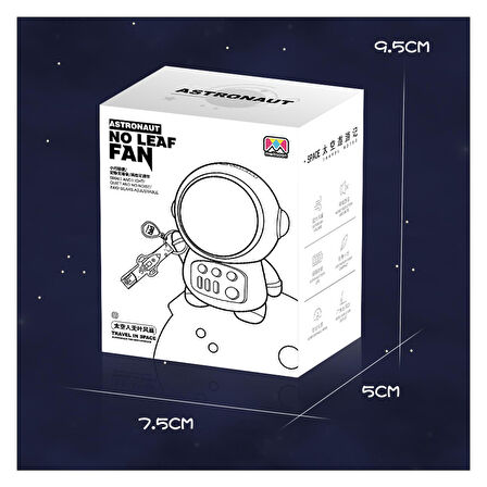 Nettech Astronot Ev-Ofis-Okul Portatif Fan NT-95877