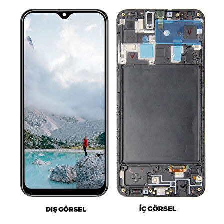 Teknonet Samsung Galaxy A20 Uyumlu Oled Lcd+Dokunmatik+Çıtalı NT-95839