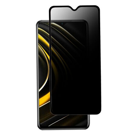 Xiaomi Redmi 9A / 9C Uyumlu Privacy Ön Koruma Hayalet Seramik Nano Ekran Koruyucu (Siyah)