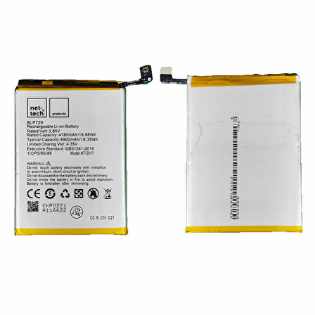 Teknonet Realme C21 Uyumlu Nettech 4900 mAh Batarya NT-93139