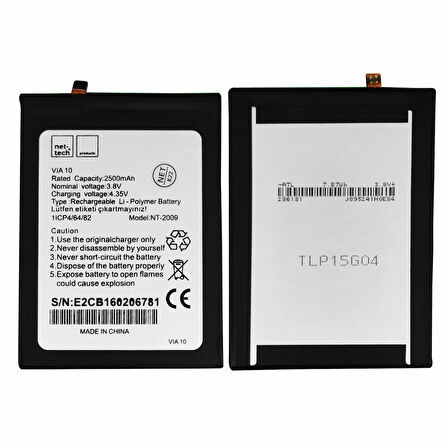Teknonet Casper Via V10 Uyumlu Nettech Batarya NT-93122