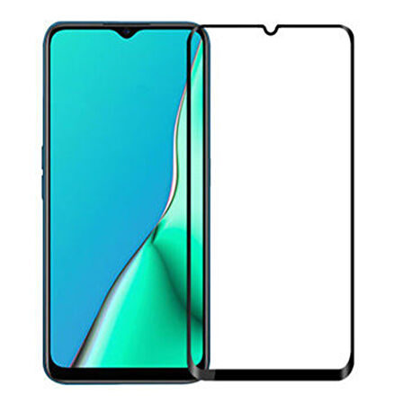 Oppo A74 Uyumlu Ön Koruma Seramik Nano Ekran Koruyucu (Siyah)