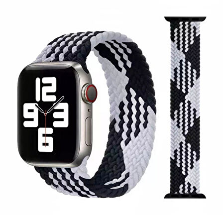 Nettech Apple Watch Seri 42/44 mm Uyumlu İp Örgü Bileklik NT-92329