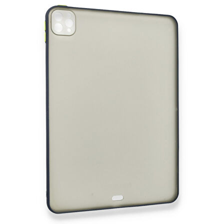 iPad Pro 11 inch (2022-2021-2020-2018) Uyumlu Montreal Seri Silikon Tablet Kılıfı (Lacivert)
