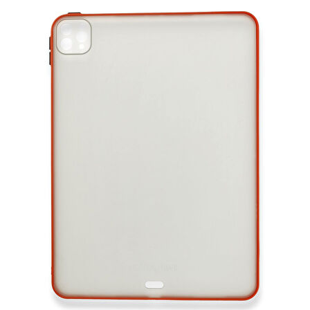 iPad Pro 11 inch (2022-2021-2020-2018) Uyumlu Montreal Seri Silikon Tablet Kılıfı (Kırmızı)