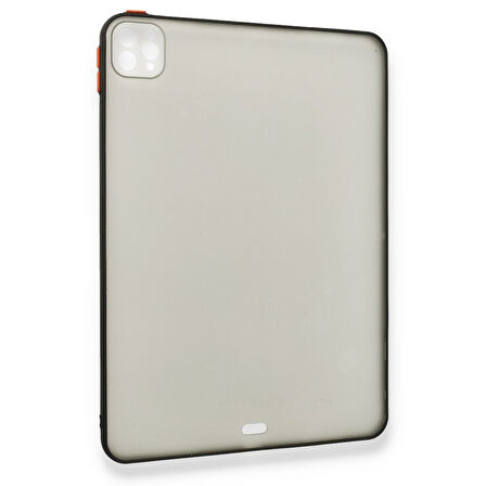 iPad Pro 11 inch (2022-2021-2020-2018) Uyumlu Montreal Seri Silikon Tablet Kılıfı (Siyah)