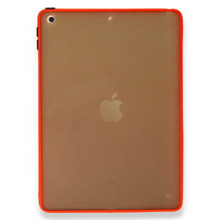 İpad 9.7 2018-2017 Uyumlu Montreal Seri Silikon Tablet Kılıfı (Kırmızı)