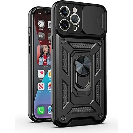 iPhone 11 Pro Max Sürgülü Kamera Korumalı Panzer Kılıf