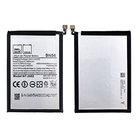 Teknonet Xiaomi Redmi 9A Uyumlu Nettech BN56 5000 MAh Batarya NT-86154