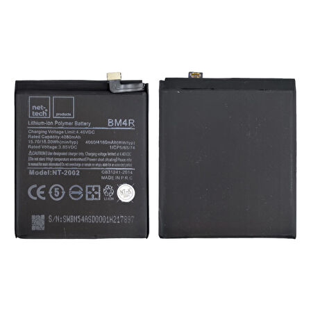 Teknonet Xiaomi Mi 10 Lite Uyumlu Nettech BM4R 4000 MAh Batarya NT-86151
