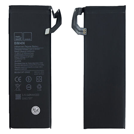 Teknonet Xiaomi Mi 10 Uyumlu Nettech NT-2002 BM4N 4400 mAh Batarya NT-86150