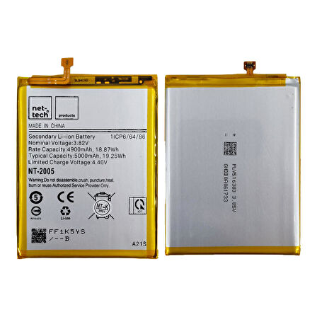Teknonet Samsung Galaxy A02 Uyumlu Nettech 5000 MAh Batarya NT-86145