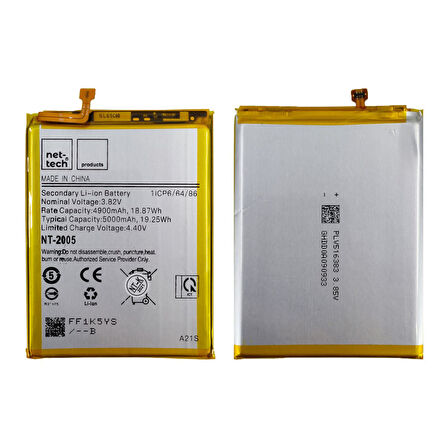 Teknonet Samsung Galaxy A21S Uyumlu Nettech 5000 MAh Batarya NT-86140