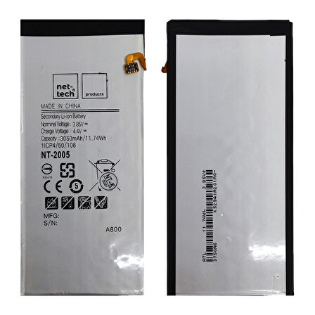 Teknonet Samsung Galaxy A8 Uyumlu Nettech 3050 mAh Batarya NT-86138